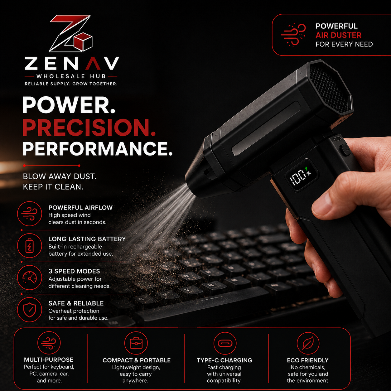 High-Speed Turbine Fan — ZENAV WHOLESALE